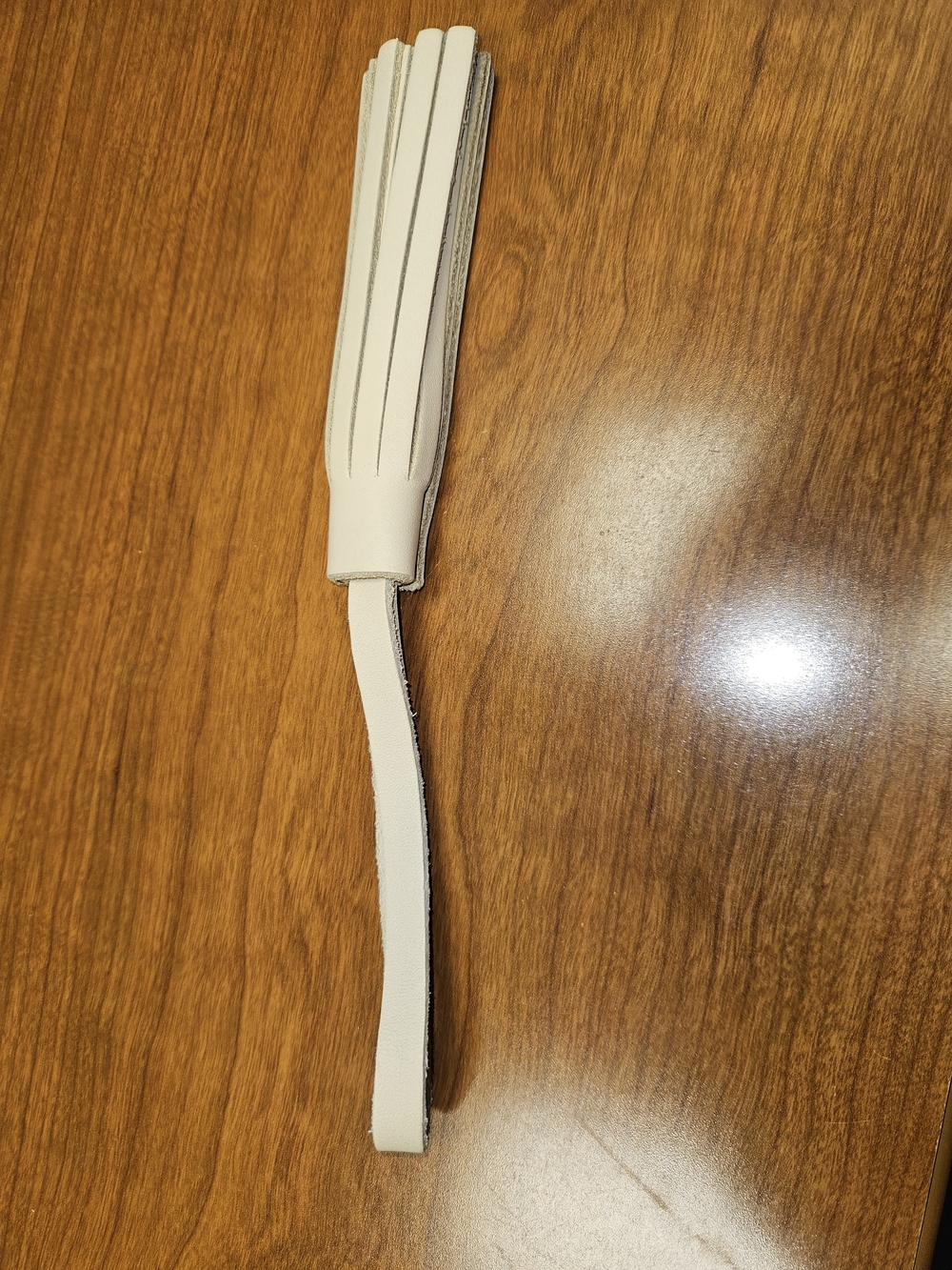 Cream (Bone) Cow Leather Tassel